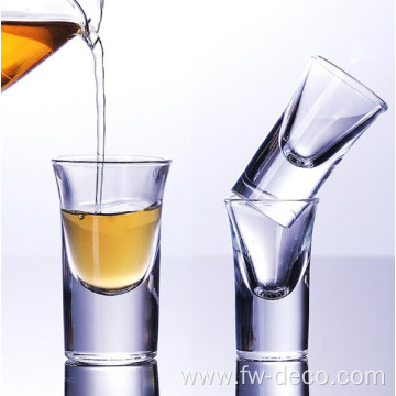 custom clear thick bottom sublimation tequila shot glasses